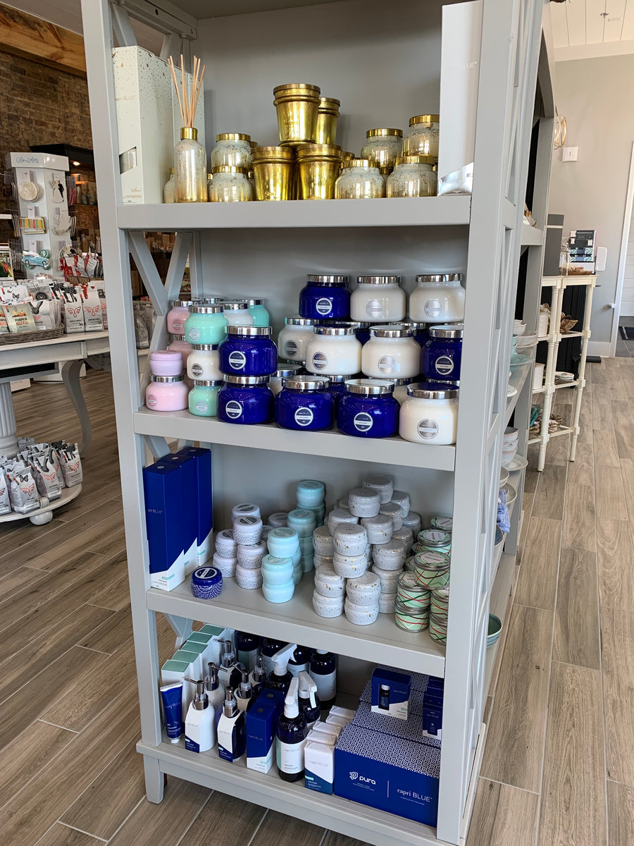 Shop Capri Blue Candles & Products at Brickwood Boutique in Temple, TX, Capri  Blue Volcano Candles, Volcano, Blue Jean, Havana Vanilla, Pomegranate  Citrus, Pomegranate Citrus