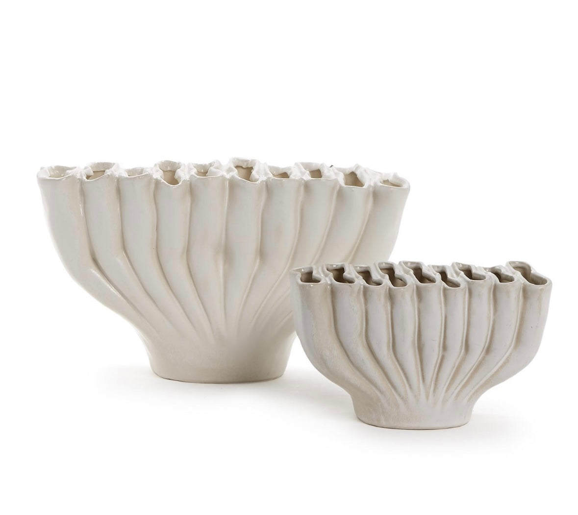 Tozai Large White Ceramic Vase