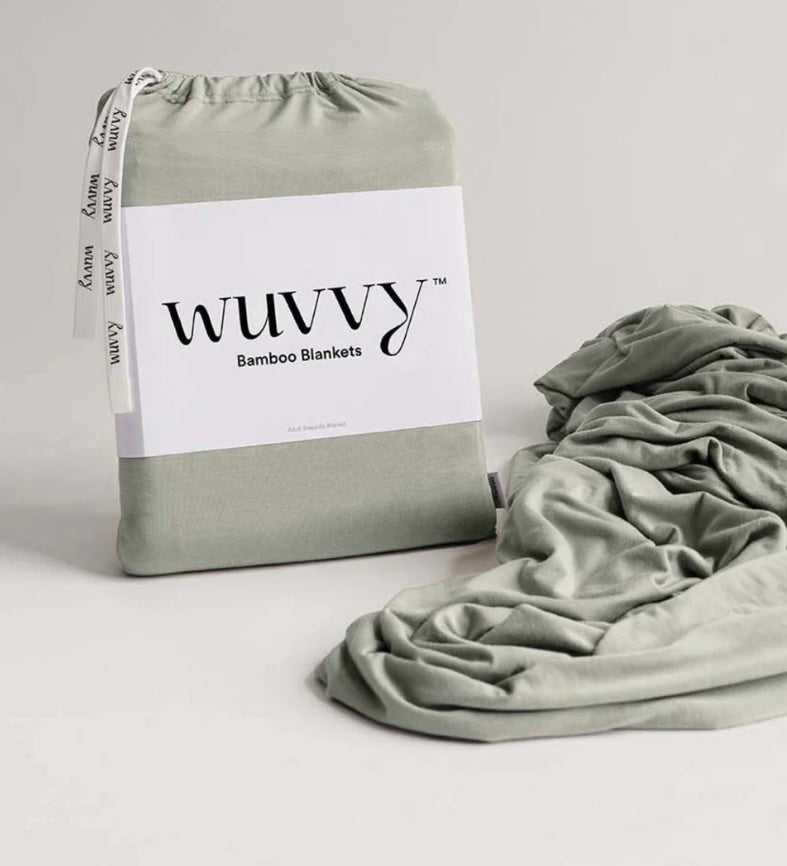 Wuvvy Large Blanket-Sage