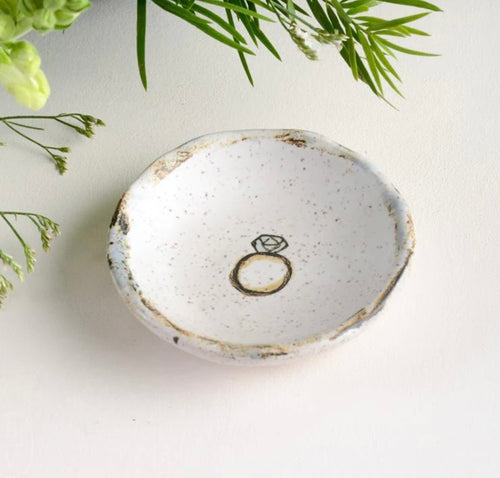 Etta B Ring Dish-Blue