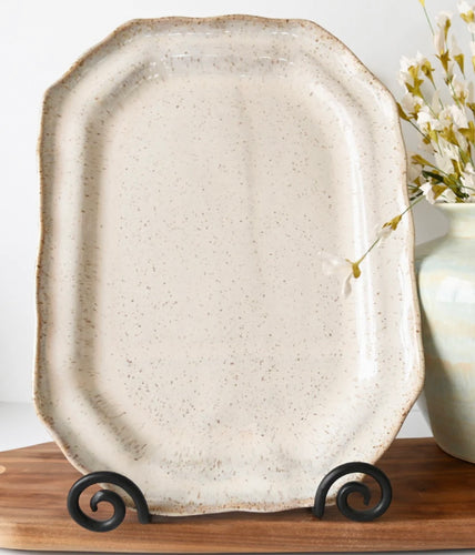 Etta B Hostess Tray-Chantilly Cream