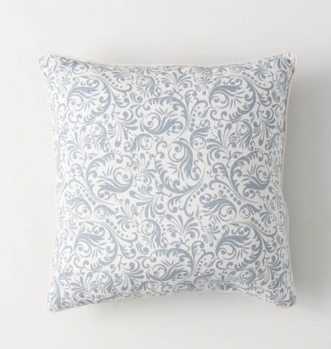 Sullivan's Soft Blue Fleur-De-Lis Pillow