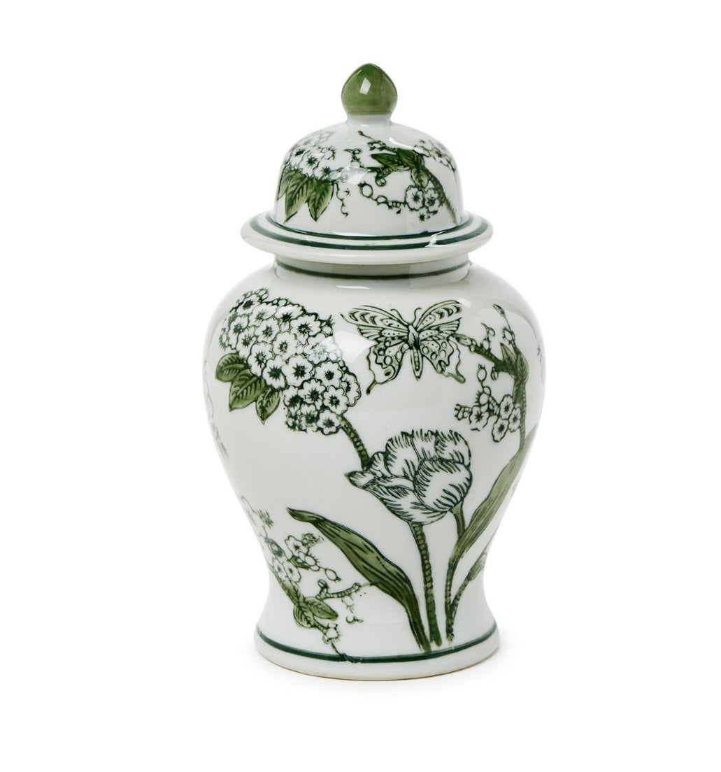 Two's Company Primrose & Lotus Chinoiserie Jar