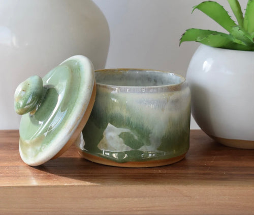 Etta B Sugar Bowl- Matcha Leaf