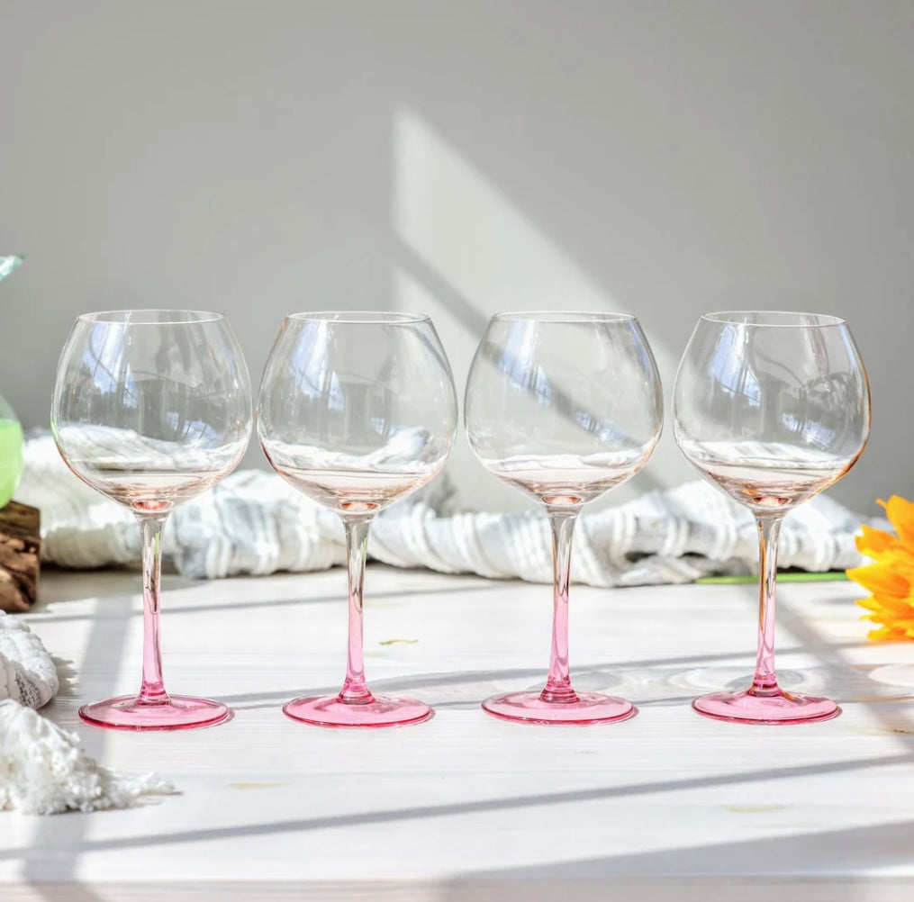 Byrdeen Flora Balloon Glasses Set/4