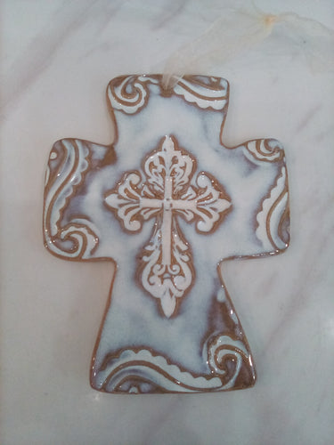 Tab Blue/white Cross