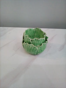 Two's Company Small Light Green Cabbage Candleholder