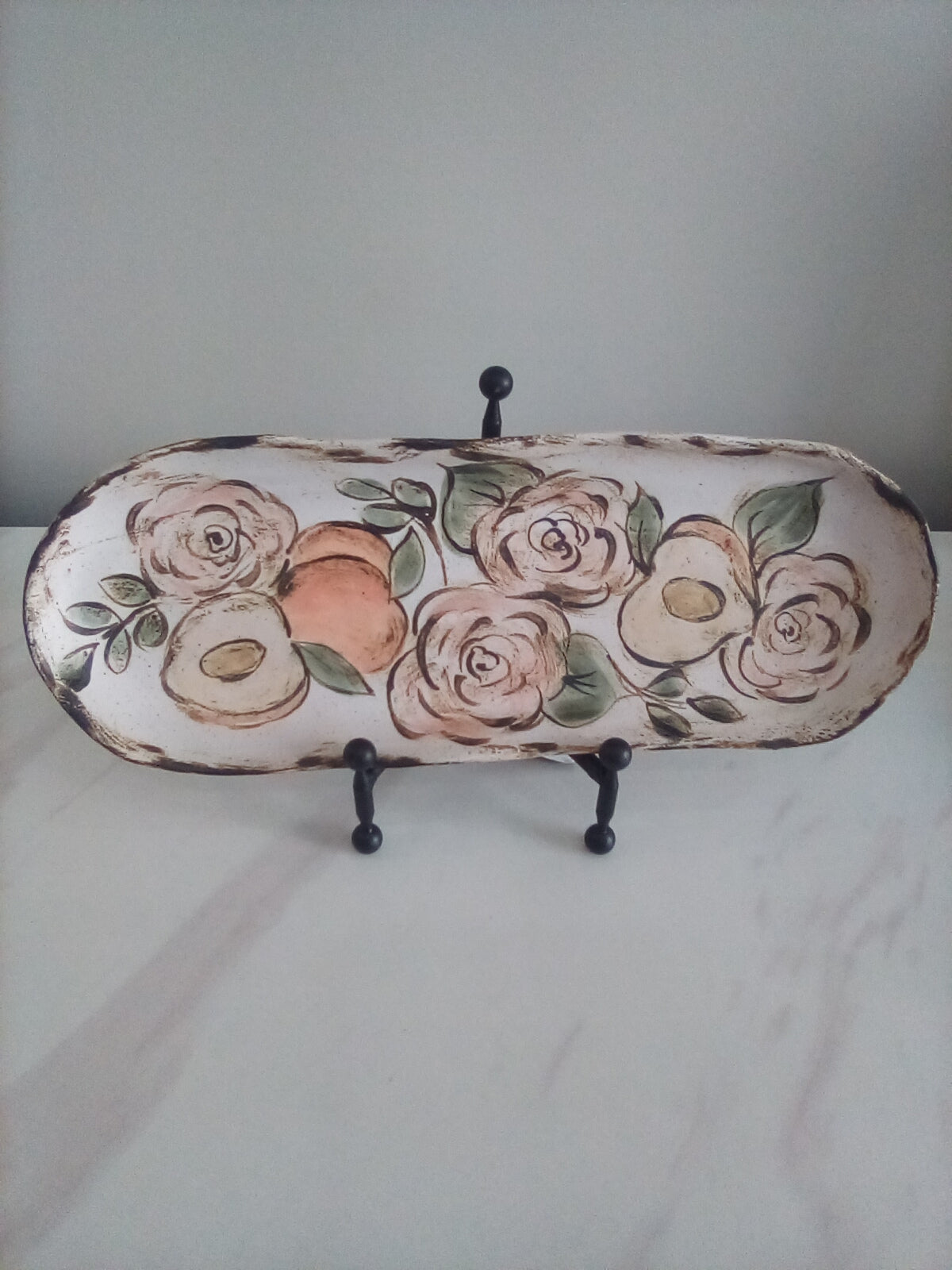 Etta B Long Tray Summer Fruit-Peach