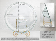 Load image into Gallery viewer, Large Stratford Metal Bowl Easels: Gold