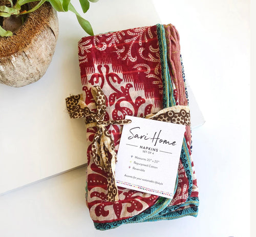 Sari Home Reversible Napkins set/4