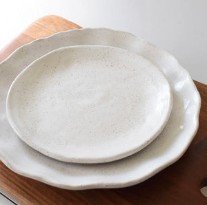 Etta B. 7.5" Farmhouse Round Salad Plate- Charming White (not pictured)