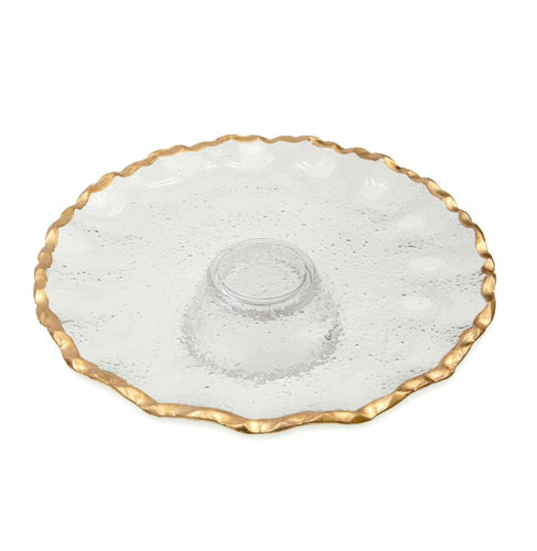 Royal Standard Triomphe Cake Stand Clear/Gold