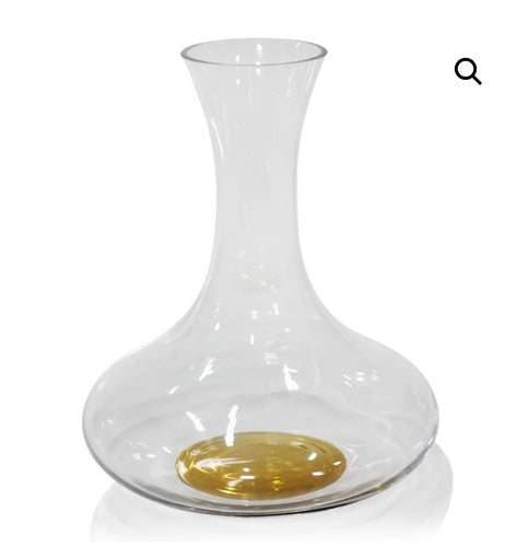 Zodax Brunello Glass Wine Decanter w/Gold Base (CH-5153)