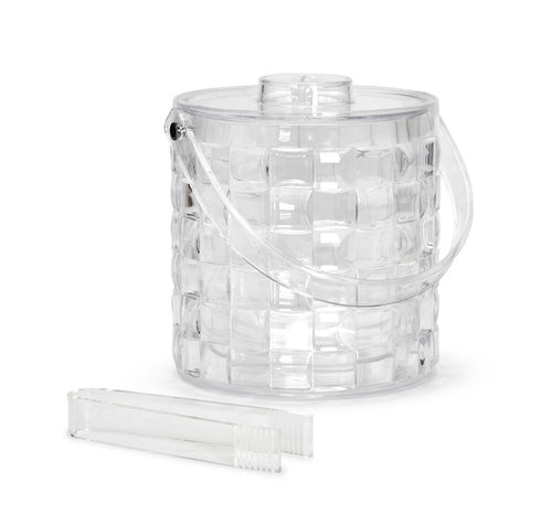 Two's Company Acrylic Ice Bucket wit Tongs