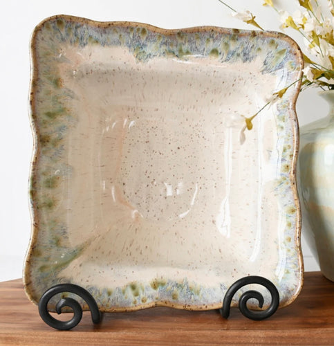 Etta B Medium Square Bowl-Botanical