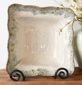 Etta B Medium Square Bowl-Botanical