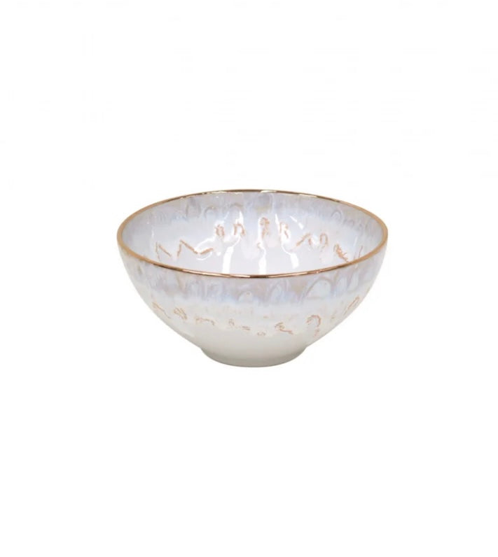 Casafina Soup/Cereal Bowl-Taormina (Gold/White) (TA605-WGD