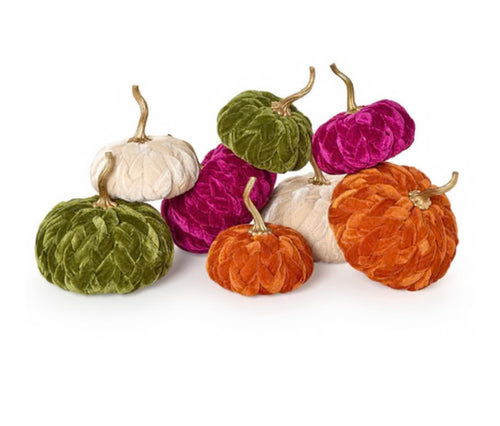 Two's Company Braided Pumpkins -Any (No Fuchsia)