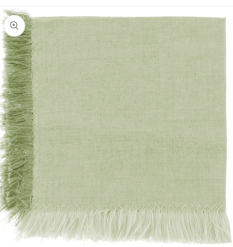 Karma Fringed Cocktail Napkins Set/4