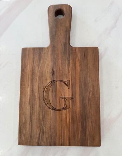 Gum Creek Small Handle Board (Last name initial)