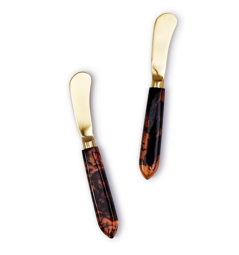 Two's Company Tortoise Swirl Spreaders (Set/2)