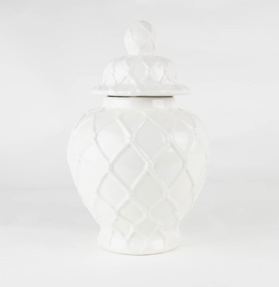 8 Oak Lane Textured  Xlg Ginger Jar