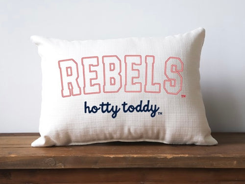 Little Birdie Ole Miss Varsity Collegiate Pillow