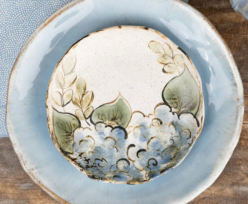 Etta B Blue Hydrangea Salad. Plate