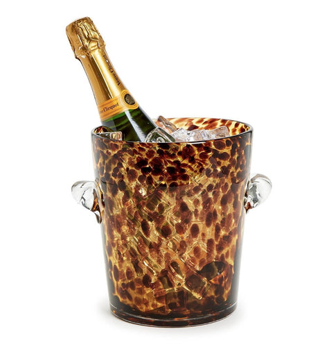 Two's Company Tortoise Print Ice Bucket