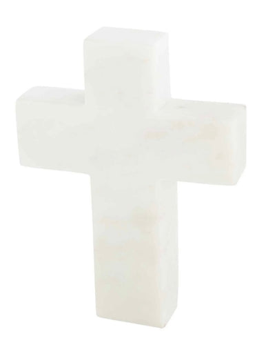 Mudpie White Marble Cross