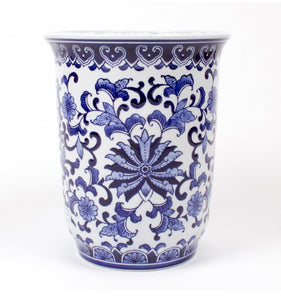 8 ceramic flower pots 8 Oak Lane Blue Chinoiserie Large Planter – Ginger's of Corinth