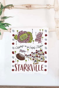Starkville "Saturday's are for Football" Tea Towel