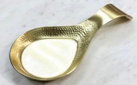IHI Gold Hammered Spoonrest