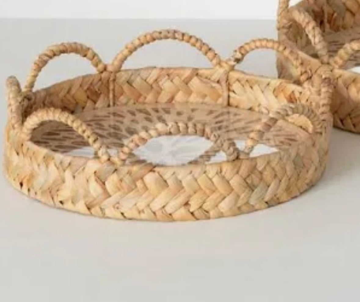 Small Woven Patterned Tray