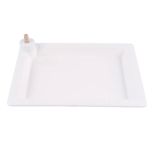 Glory Haus White Rectangle Platter