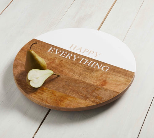 Mudpie Happy Everything Lazy Susan