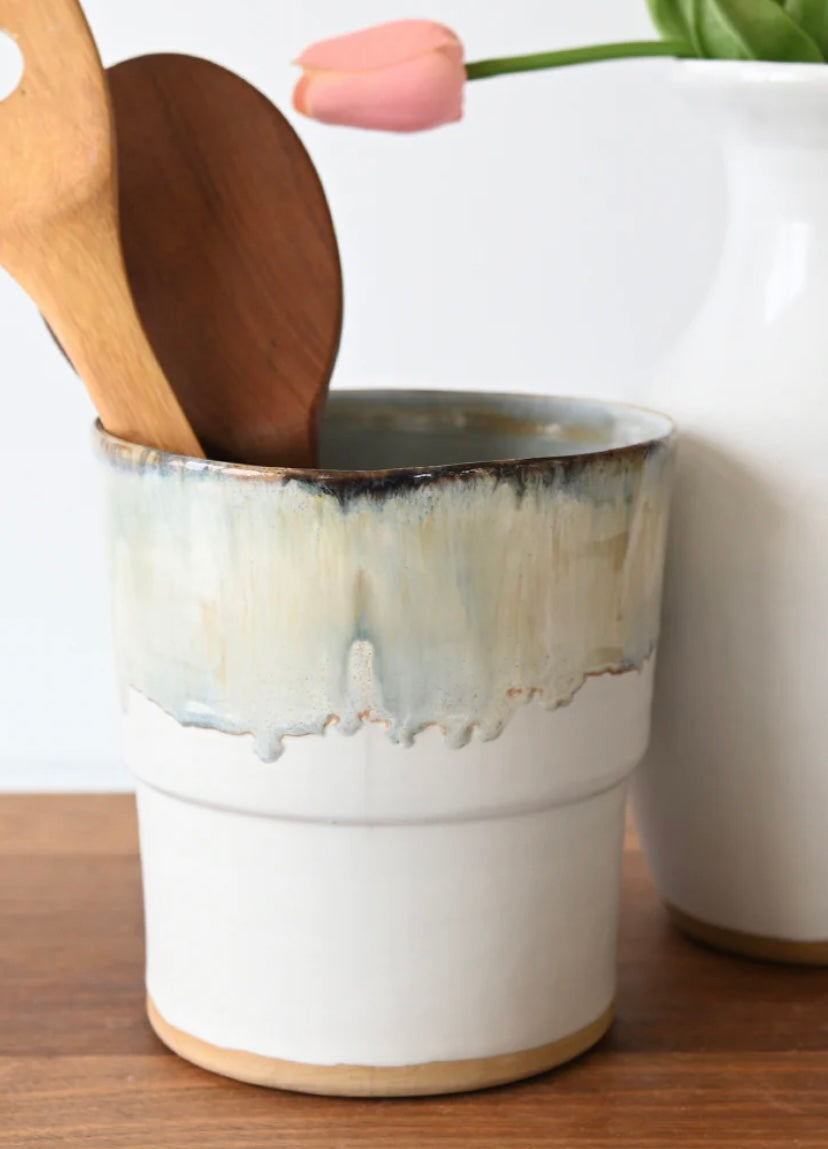 Etta B Utensil Crock-Magnolia