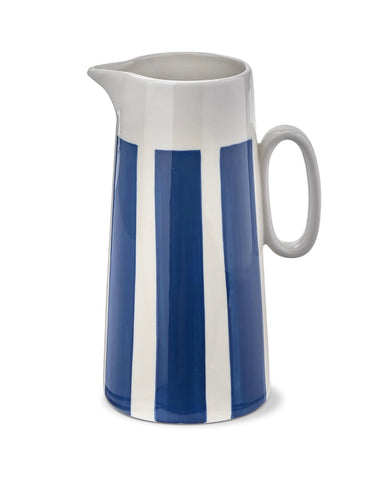 Tag Stoneware Bold Stripe Pitcher