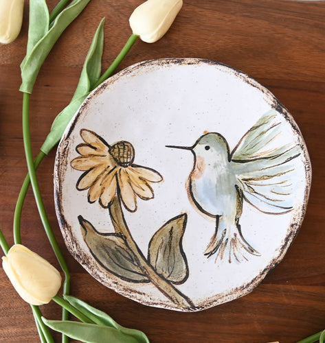 Etta B Humming Bird Plate