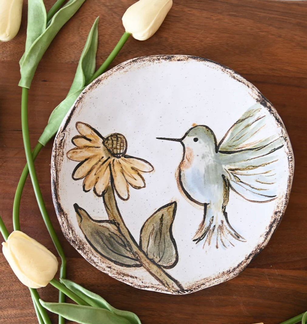 Etta B Humming Bird Plate