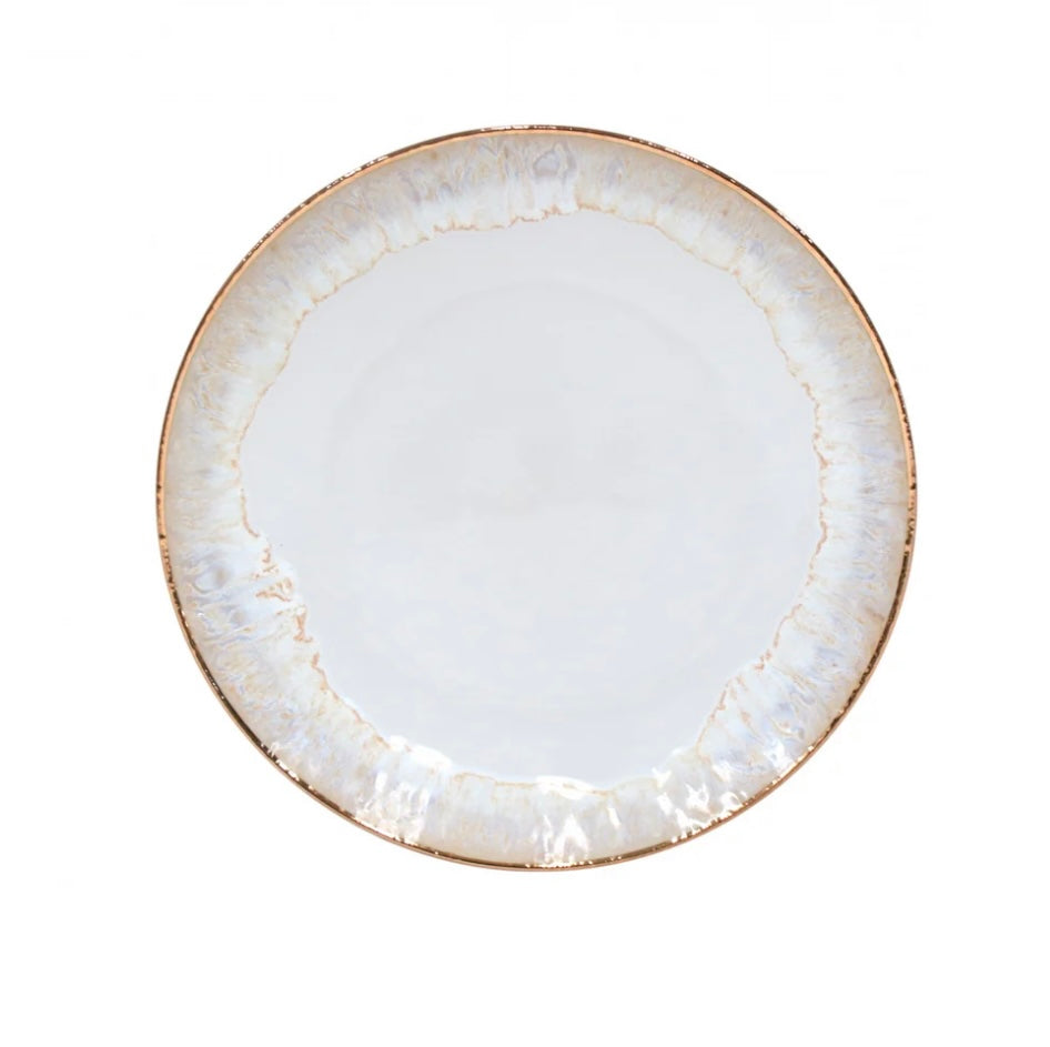 Casafina Dinner Plate- Taormina (Gold/White) (TA601-WGD)