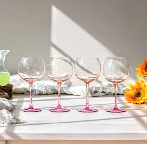 Byrdeen Balloon Wine Glass set - any color set