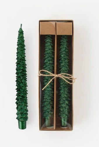 Glistening Green Tree Taper Set/2