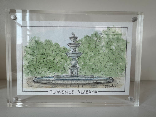 Charli Gulledge Framed Print- UNA Fountain
