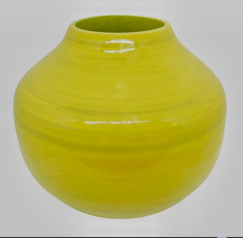 Laura Park Bamboo Yellow Vase