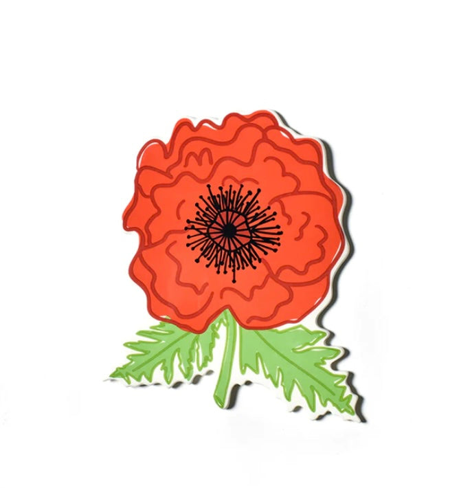 Happy Everything Red Poppy Big Attachment