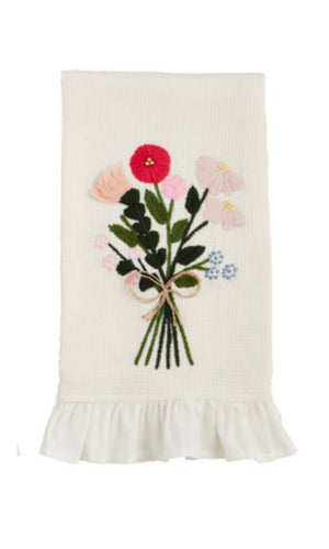 Mudpie Bouquet Waffle Tea Towel