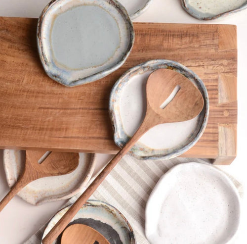 Etta B Round Spoonrest-Charming White (not shown)
