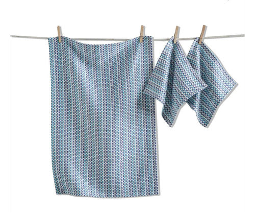 Tag Variegated Dishtowel & Dishcloth Set of 3