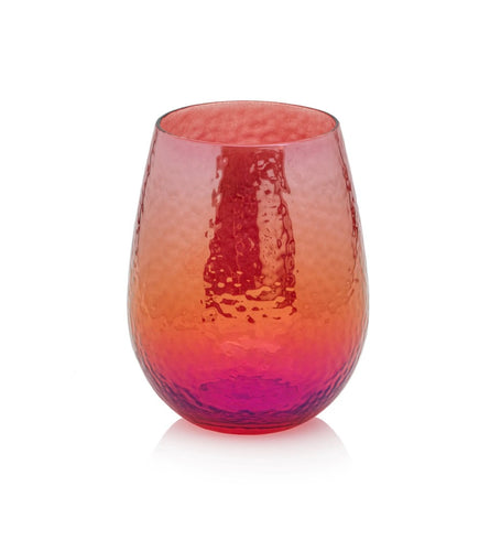 Zodax Red Aperitivo Stemless Wine Glass (CH6565)